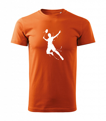 Męska bawełniana koszulka - Badminton