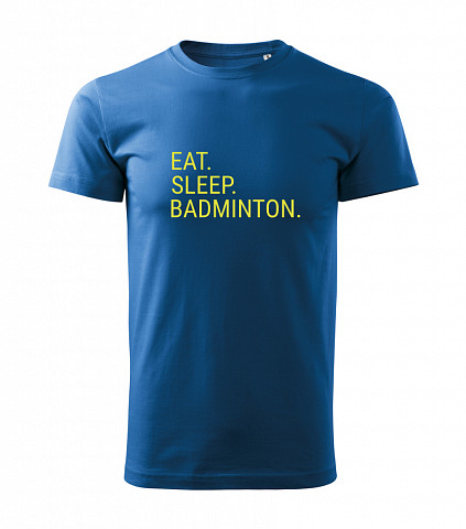 Pánské bavlněné tričko - Badminton