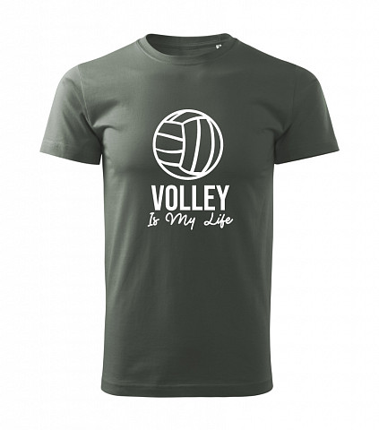 Pánské bavlněné tričko - Volejbal