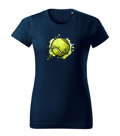 Damska bawełniana koszulka - Tenis ziemny