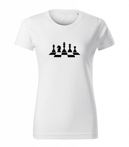 Dámské bavlněné tričko - Šachy