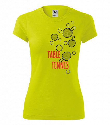 Damska funkcjonalna koszulka - Tenis stołowy
